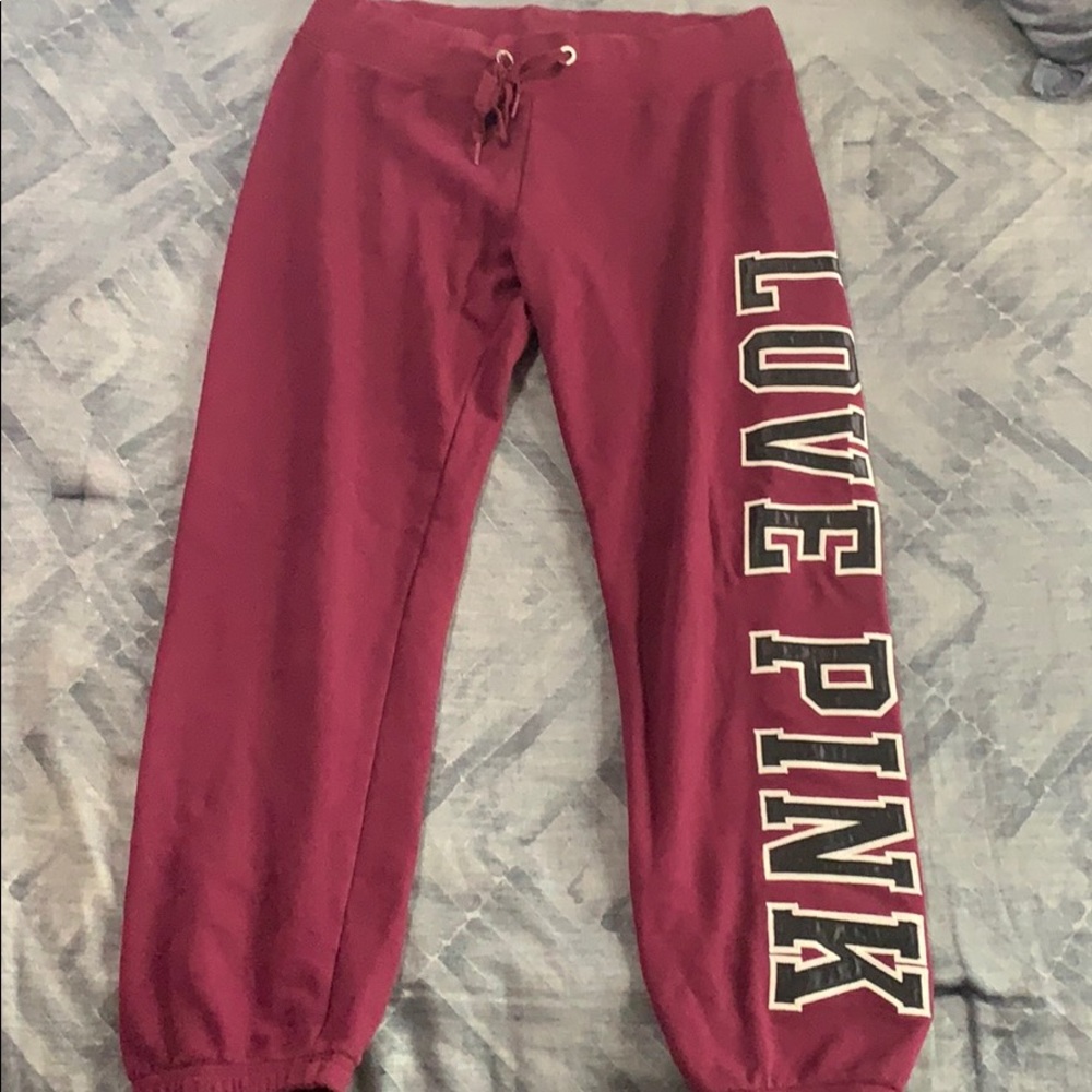 Pink Victoria’s Secret Capri sweat pants Love Pink